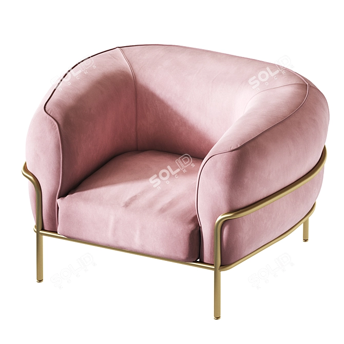 Elegant Gallotti & Radice Chair: Sophie 3D model image 14