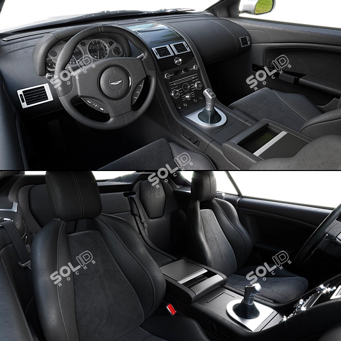 Luxurious Aston Martin DBS I 3D model image 3