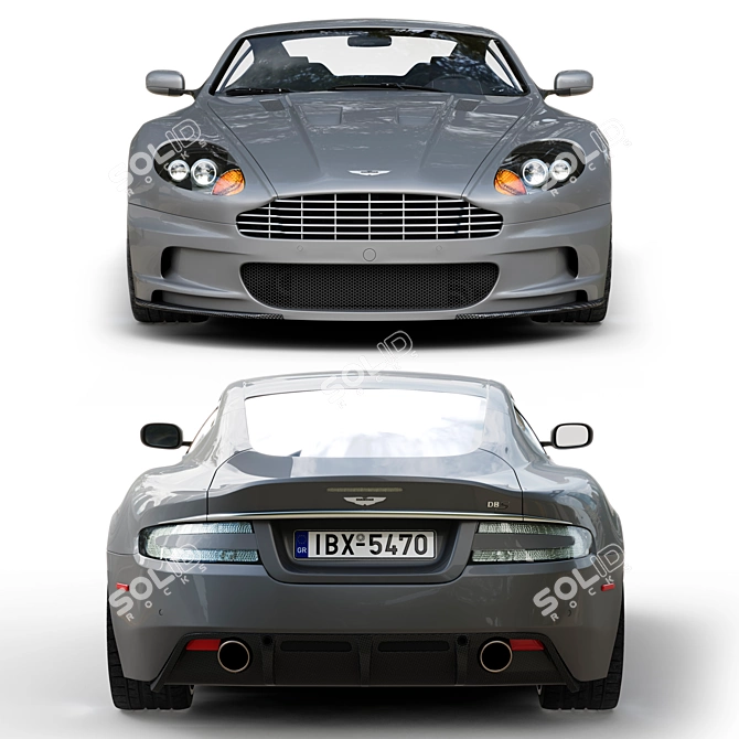 Luxurious Aston Martin DBS I 3D model image 4