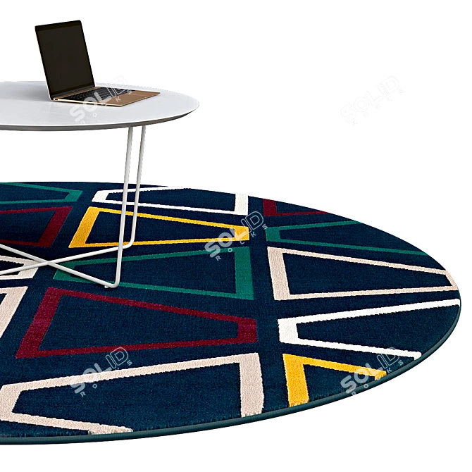 Elegant Circle Rugs | No. 017 3D model image 2