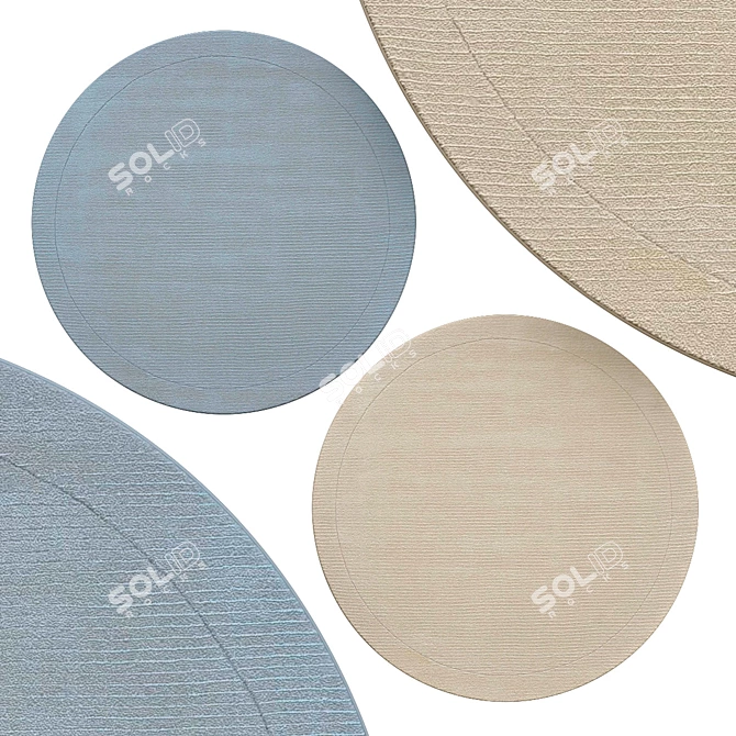 Elegant Round Rugs | No. 018 3D model image 1