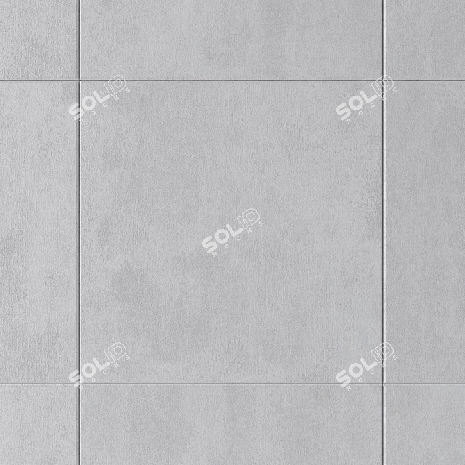 Savoy White Concrete Wall Tiles 3D model image 2