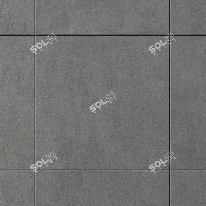 Savoy Anthracite Concrete Tiles 3D model image 2