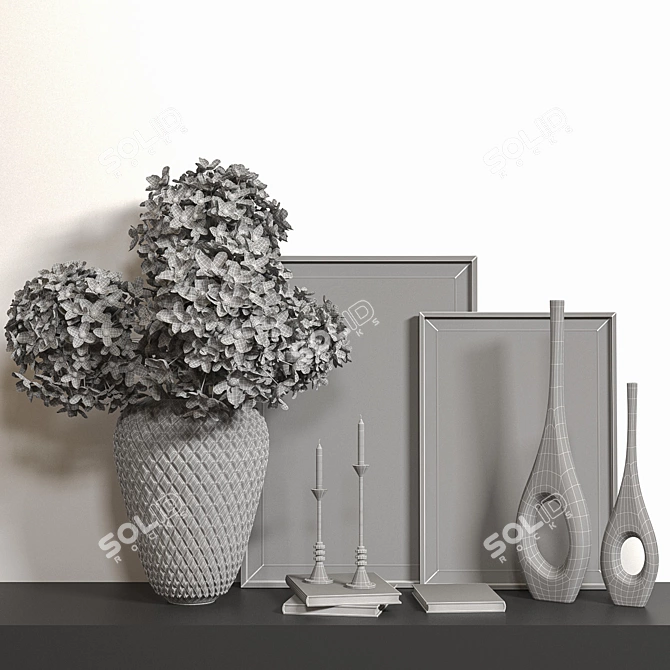 Elegant Decorative Set 3D model image 4