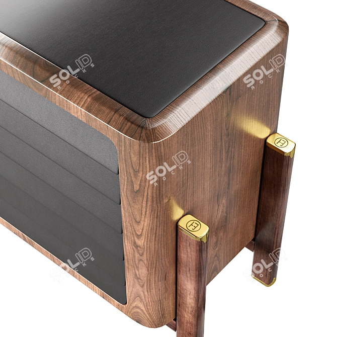 Modern Wood Brando Sideboard 3D model image 2