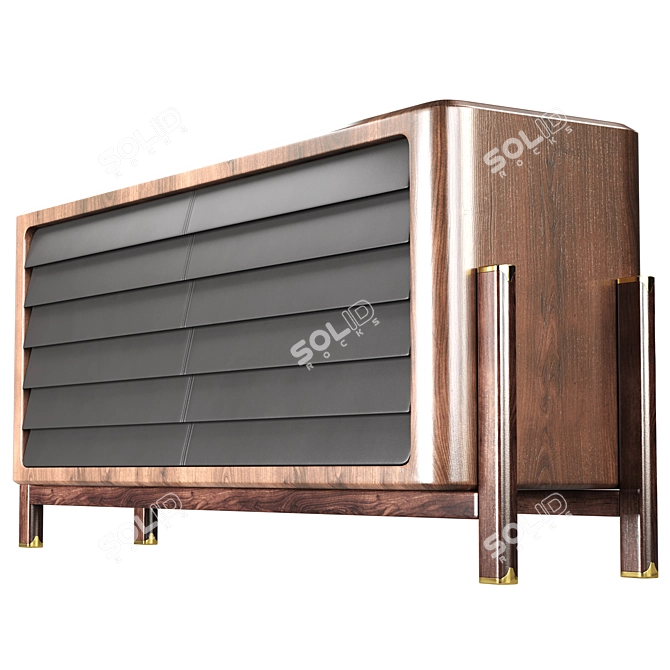 Modern Wood Brando Sideboard 3D model image 3