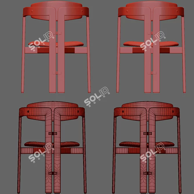 Augusto Savini Pamplona Chairs: Stylish and Comfortable 3D model image 4