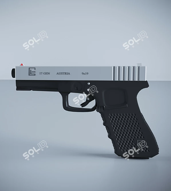 GLOCK 17: Reliable Firepower for Any Situation 3D model image 1