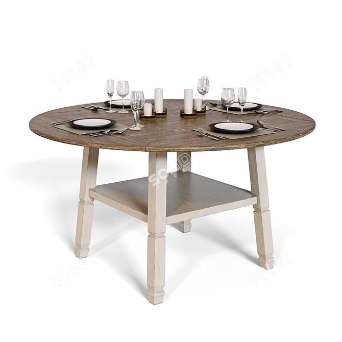 Bolanburg Counter Height Dining Table 3D model image 1