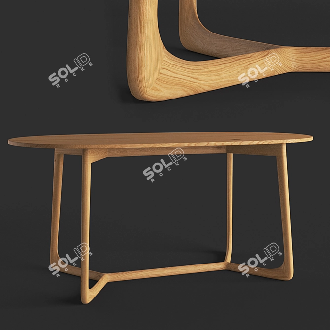 Arbre Georg Dining Table 3D model image 1
