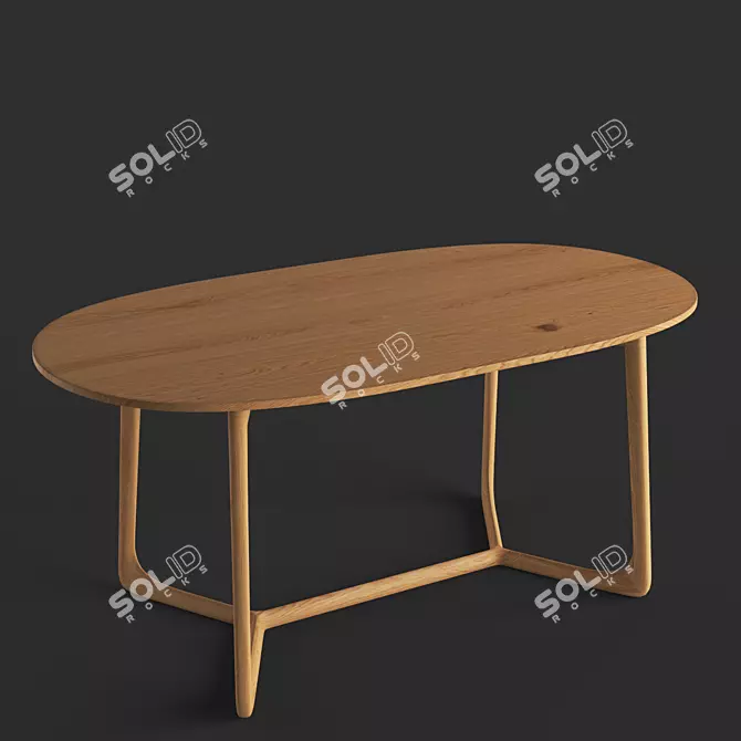 Arbre Georg Dining Table 3D model image 2