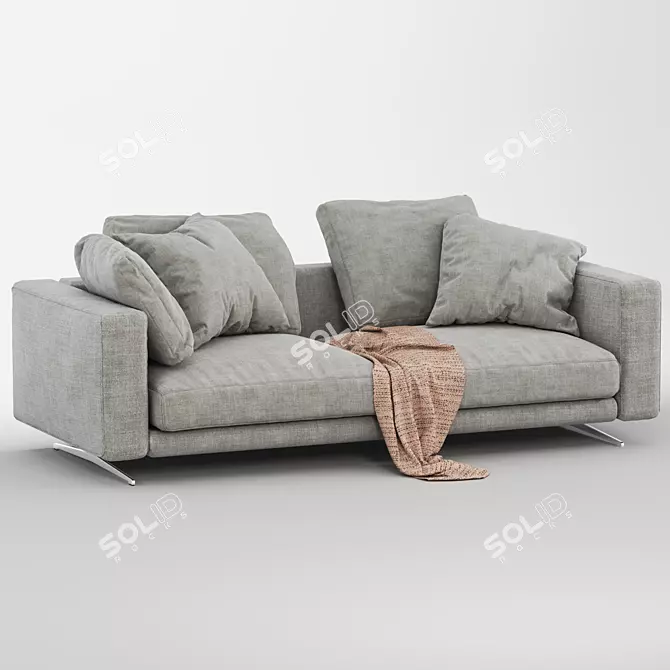 Elegant Flexform Campiello Sofa 3D model image 3