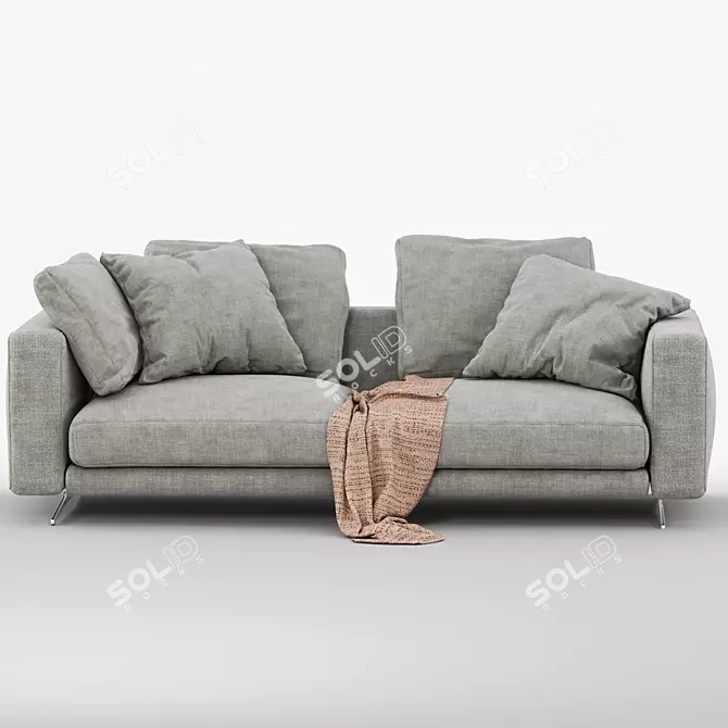 Elegant Flexform Campiello Sofa 3D model image 4