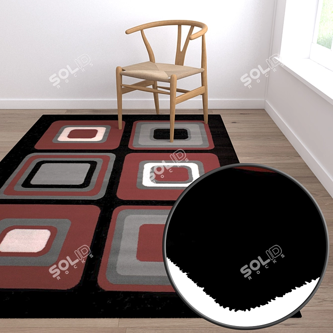 Title: Versatile Set of Quality Carpets 3D model image 5