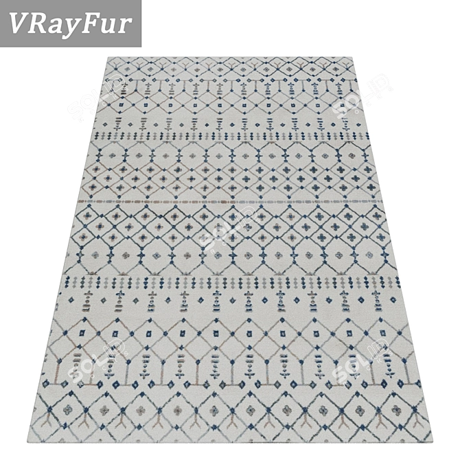 Versatile Carpet Set | High-Quality Textures 3D model image 2