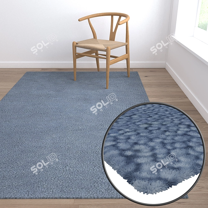 High-Quality Carpets Set 3D model image 5