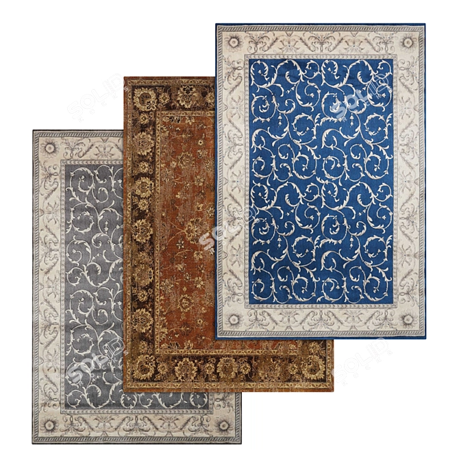 Luxury Carpets Set 924 3D model image 1