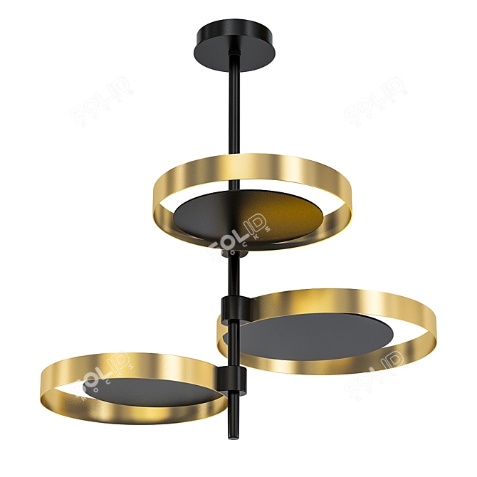 Venice M Circle Ceiling: Elegant and Stylish Pendant Light 3D model image 1