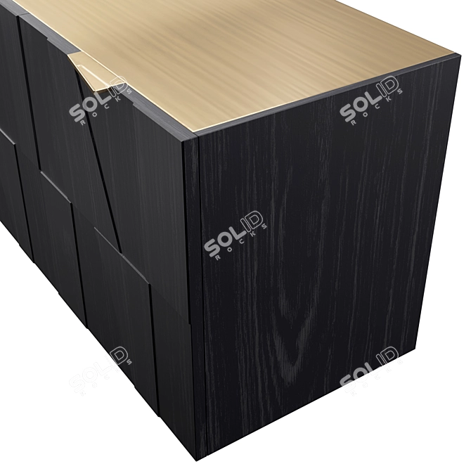 Sleek Contemporary Bamax Sideboard 3D model image 4
