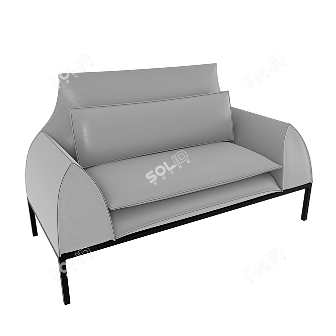 EGO Divan Office - Modern Design and Functional Dimensions 3D model image 1