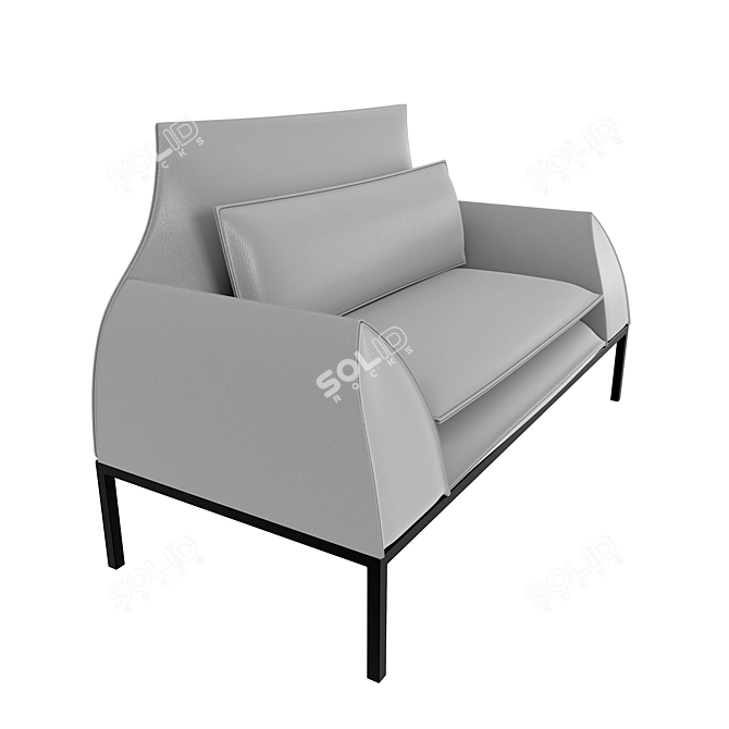 EGO Divan Office - Modern Design and Functional Dimensions 3D model image 2