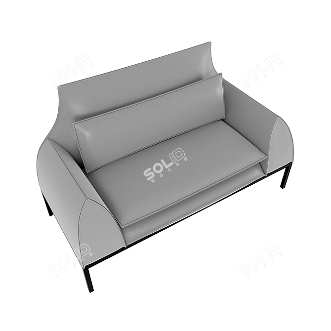 EGO Divan Office - Modern Design and Functional Dimensions 3D model image 4