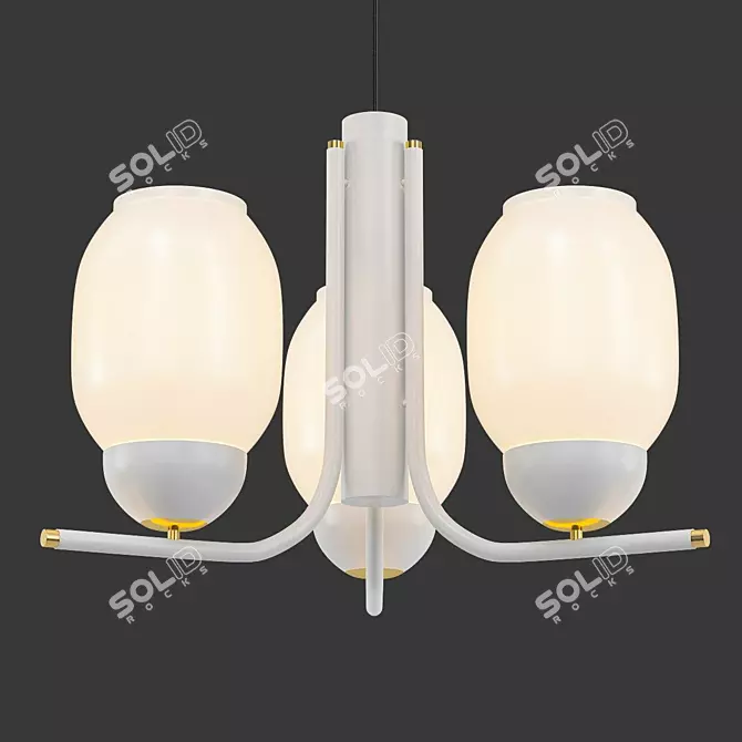 Elegant Chandelier by Alma 3D model image 2