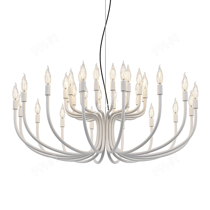 Sleek Pendant Light: Snoob 3D model image 1