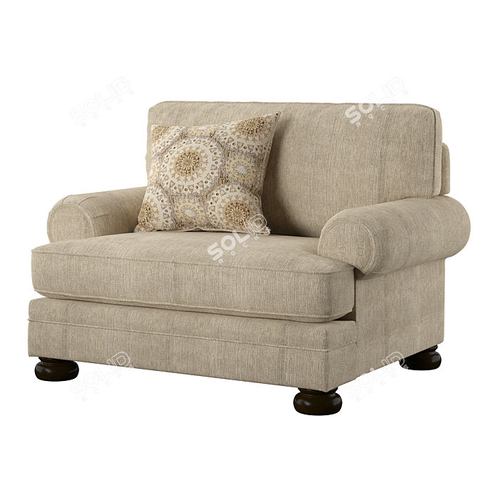 Quarry Hill Chair: Elegant, High-Quality 3D model image 4