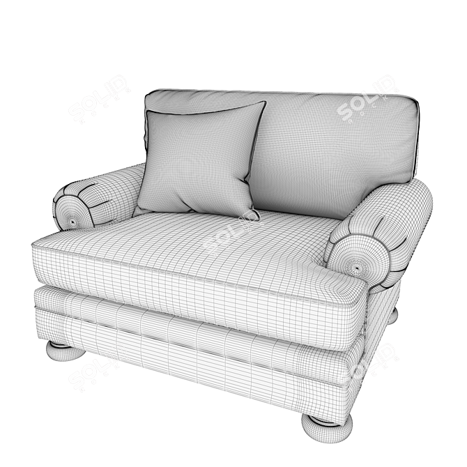 Quarry Hill Chair: Elegant, High-Quality 3D model image 5