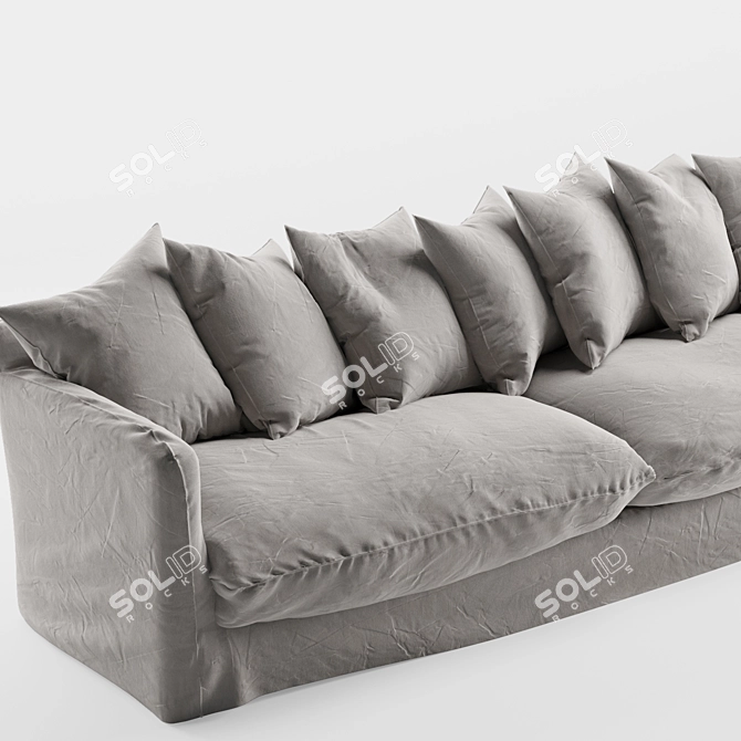 Uniqwa Singita 3-Seater Sofa 3D model image 2