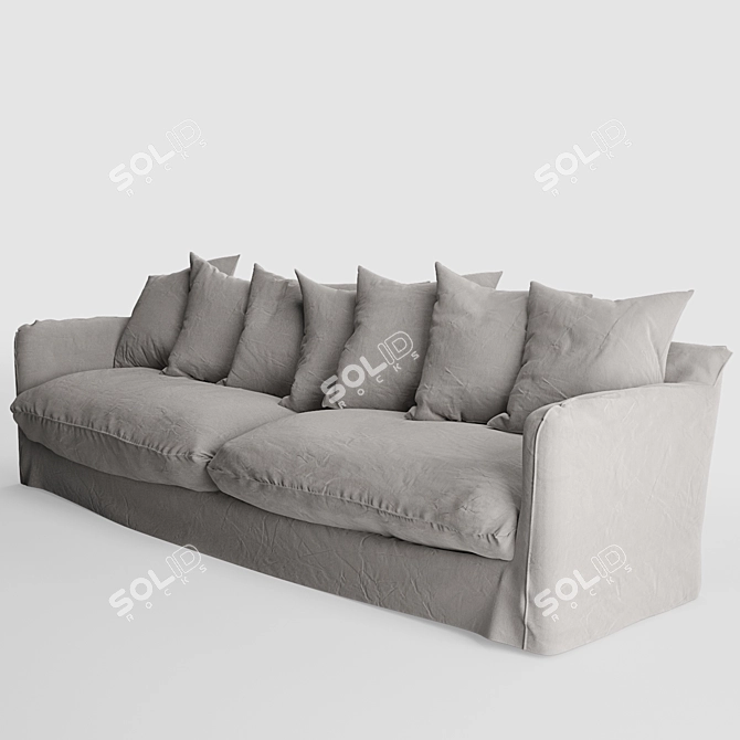 Uniqwa Singita 3-Seater Sofa 3D model image 3
