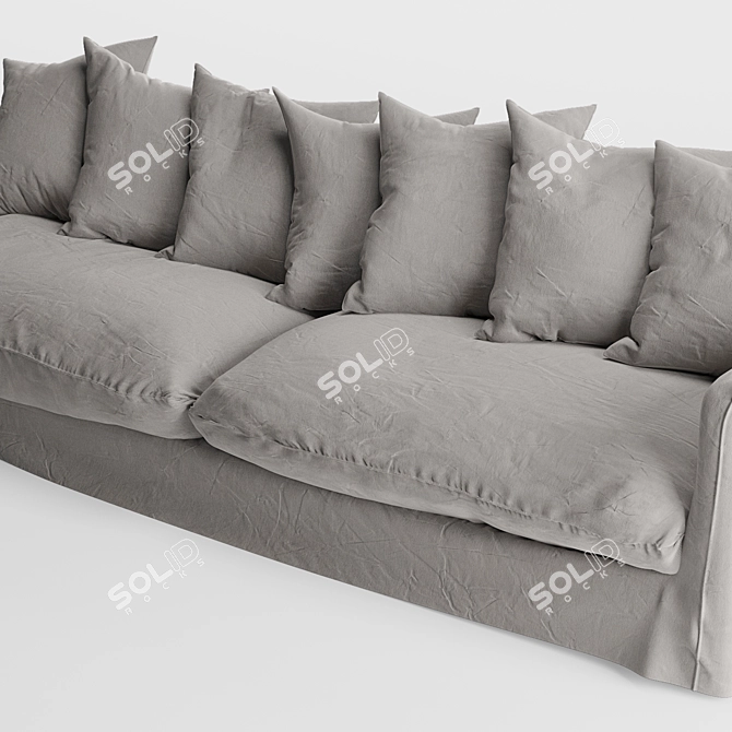 Uniqwa Singita 3-Seater Sofa 3D model image 4