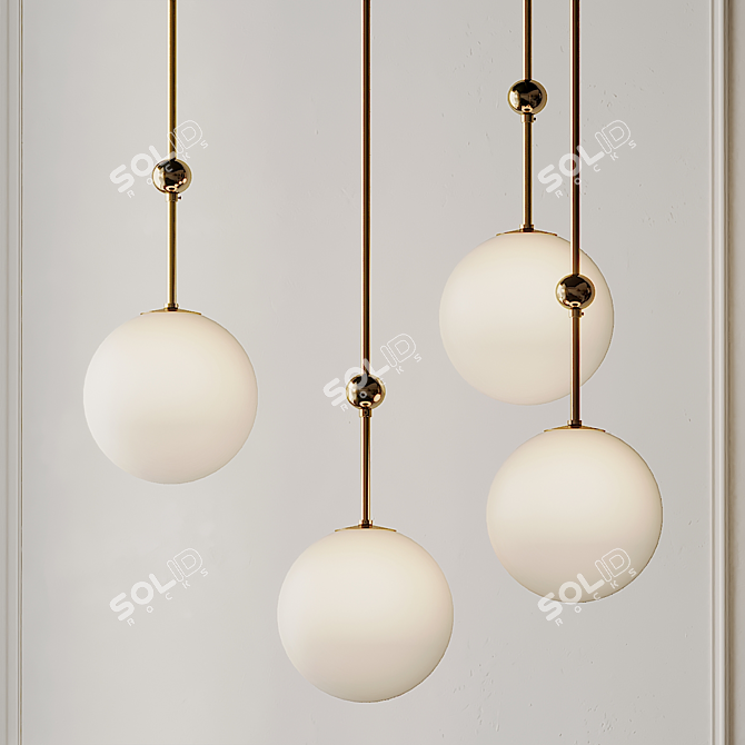 Magic Circus Pendant 02: Elegant Ceiling Light 3D model image 4