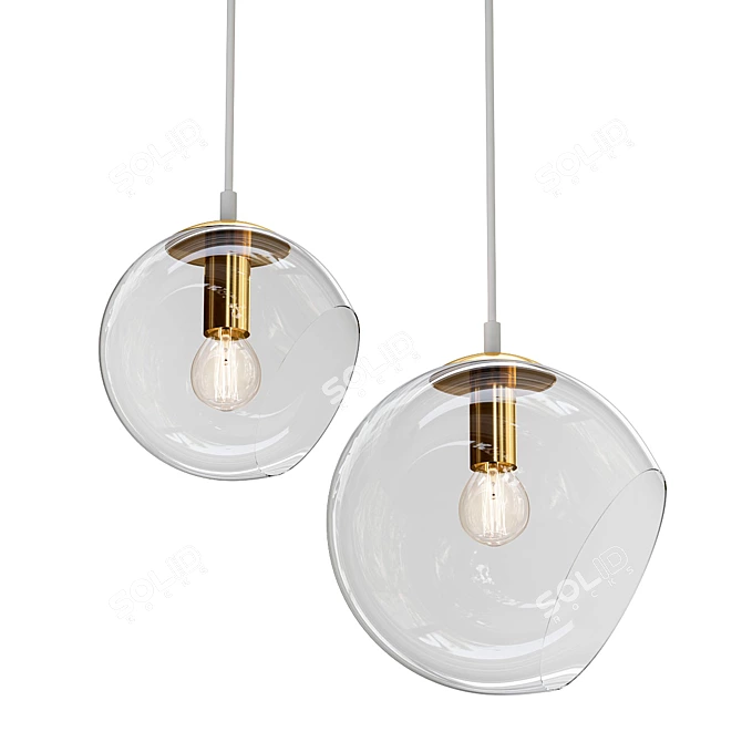 Bolle Hole Pendant: Radiant Elegance 3D model image 1
