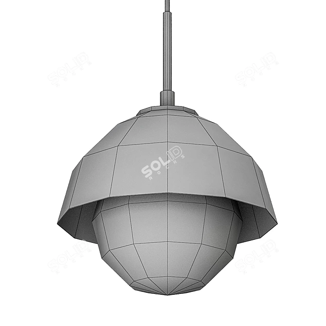 Scandinavian Style Hanging Light 3D model image 2