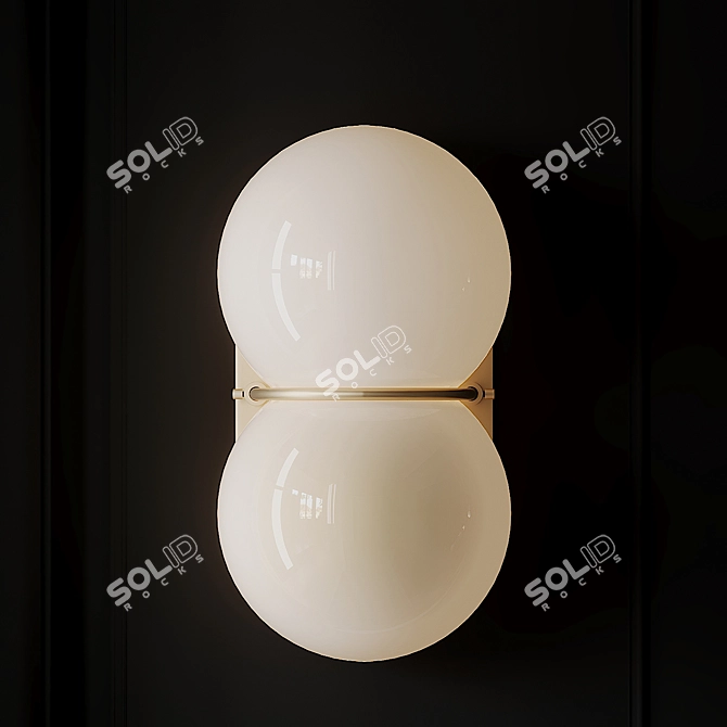 Elegant Twin 1.0 Wall Sconce by SKLO 3D model image 4