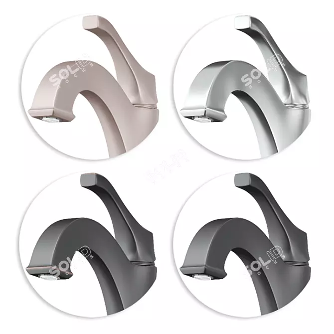 Kraus Faucet Mixer: Modern Design 3D model image 2