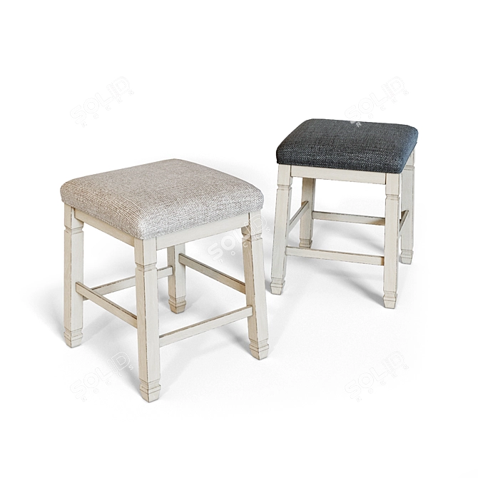 Bolanburg Counter Stool: Stylish and Versatile 3D model image 1