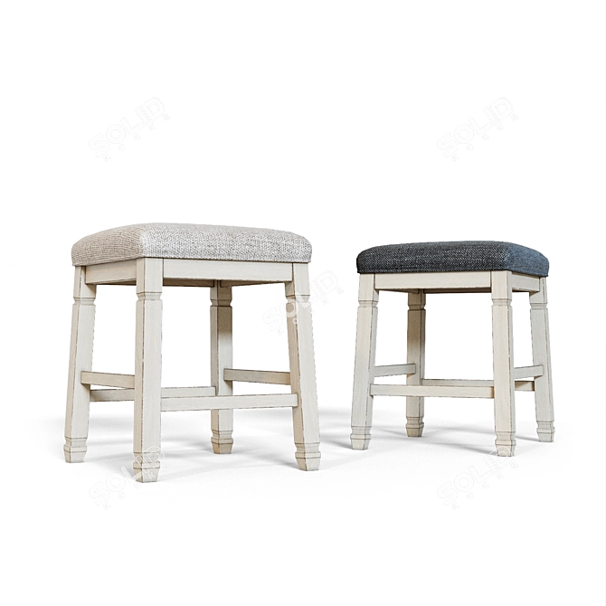 Bolanburg Counter Stool: Stylish and Versatile 3D model image 2
