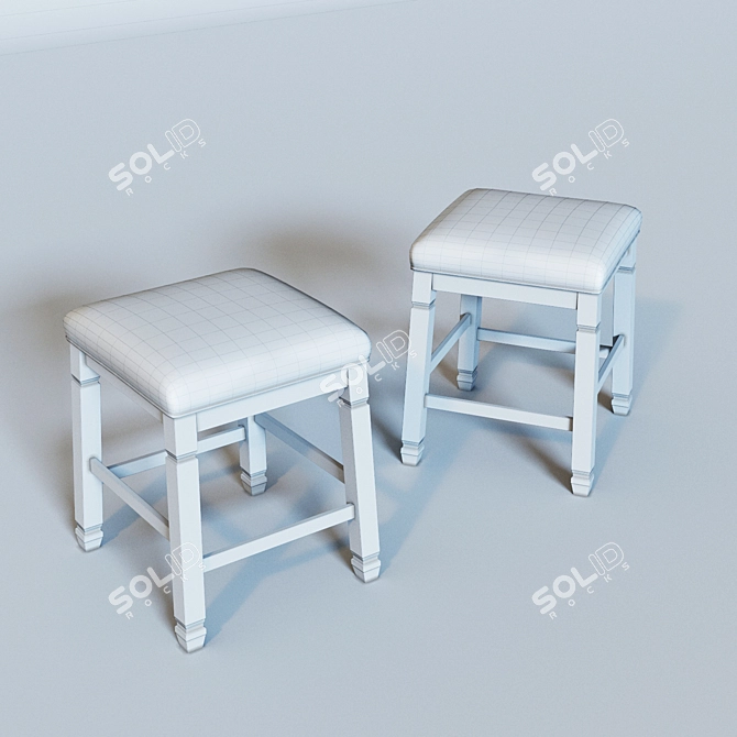 Bolanburg Counter Stool: Stylish and Versatile 3D model image 3