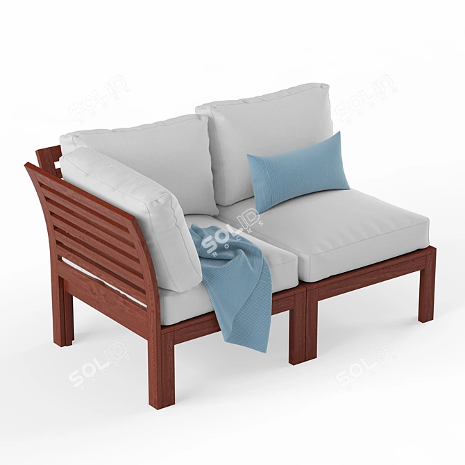 Modern Outdoor Furniture Set 3D model image 2