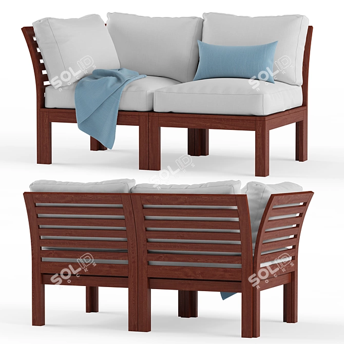 Modern Outdoor Furniture Set 3D model image 3