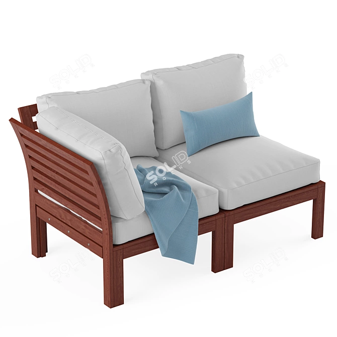 Modern Outdoor Furniture Set 3D model image 5