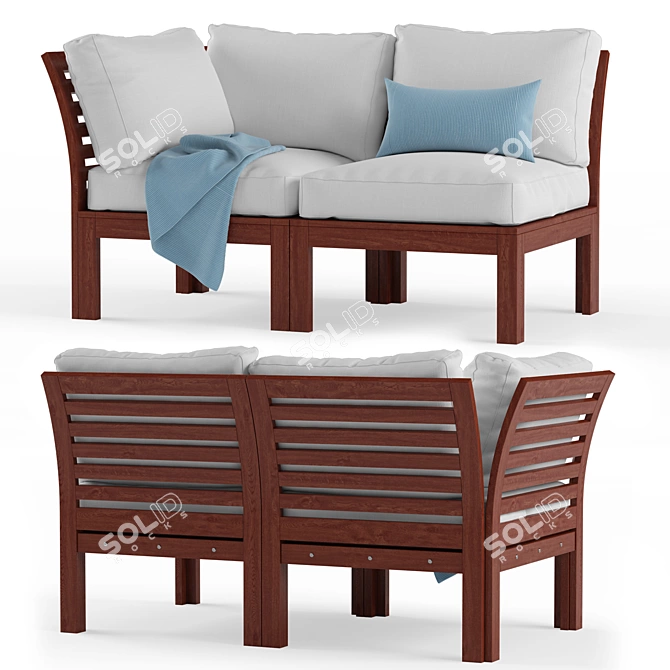 Modern Outdoor Furniture Set 3D model image 6