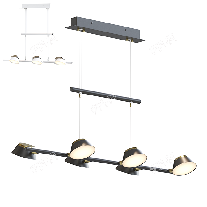 Flamer LED Pendant Lamp 3D model image 1