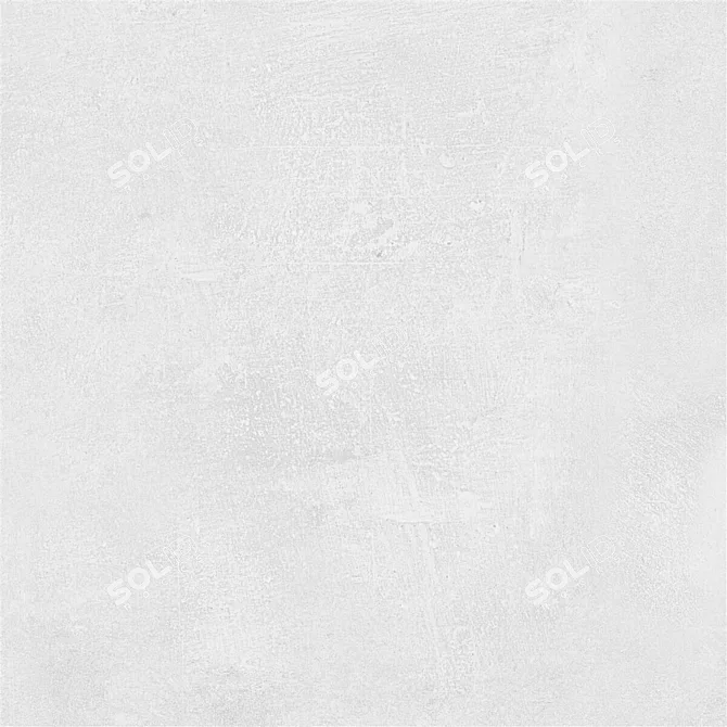 Ares White Concrete Wall Tiles: Modern & Textured 3D model image 5