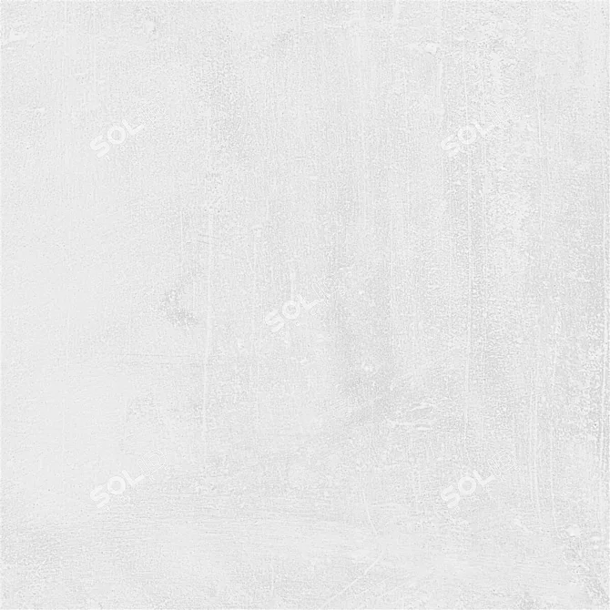 Ares White Concrete Wall Tiles Set 3D model image 5