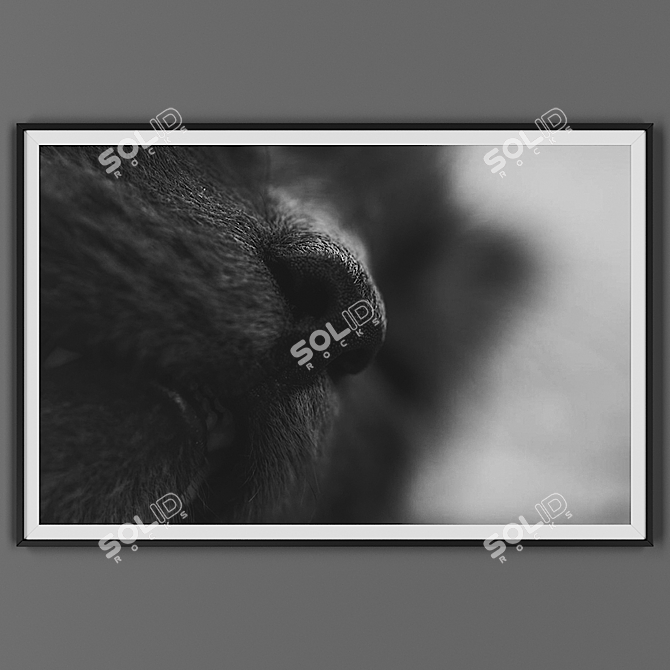 Black Framed Picture 3D model image 1