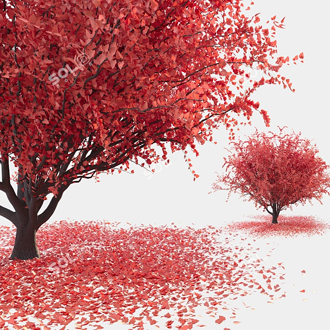 Sculpted Landscape Tree 3D model image 3